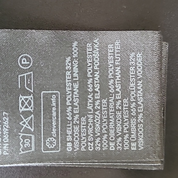 H&M Black and White Oversized Houndstooth Plaid Blazer - Size 8 - Picture 9 of 10